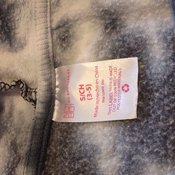 Tie dye hoodie Junior's size S (3-5) sweatshirt grey - Picture 2 of 6